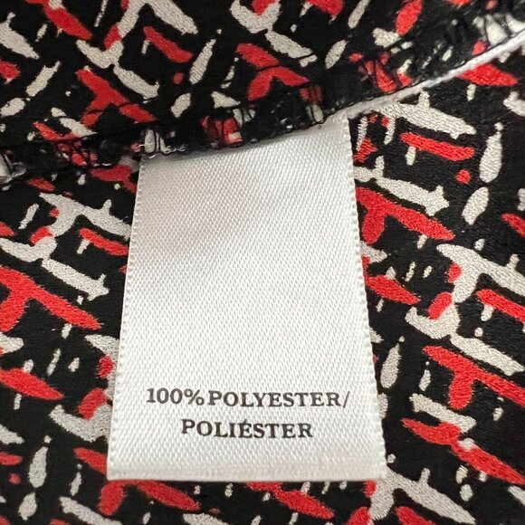 Ann Taylor Womens Multicolor Sleeveless Round Neck Side Zip Blouse Top Size 4 - Picture 10 of 10